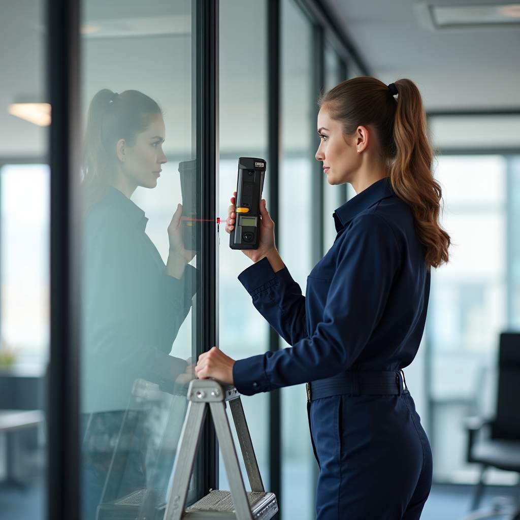 Замер окон в коммерческом здании