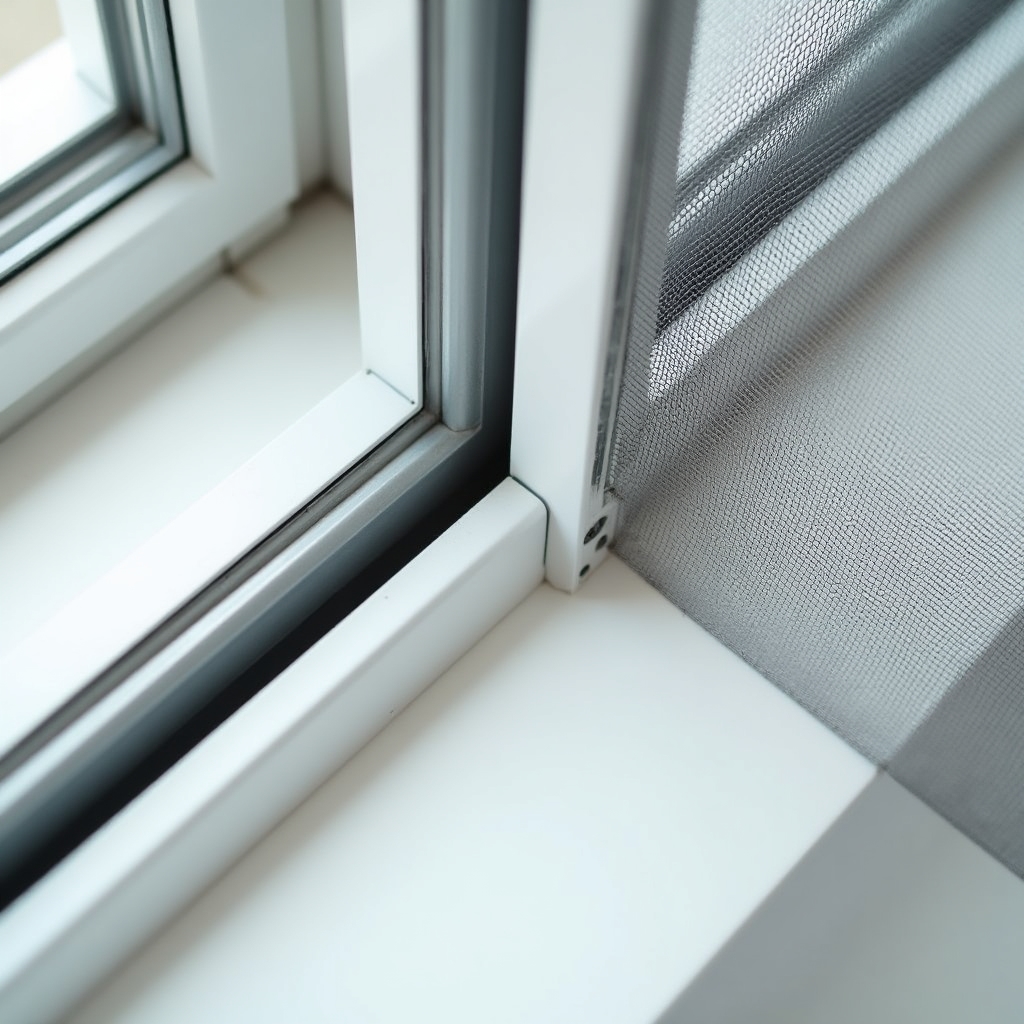 Рамочная москитная сетка крупным планом