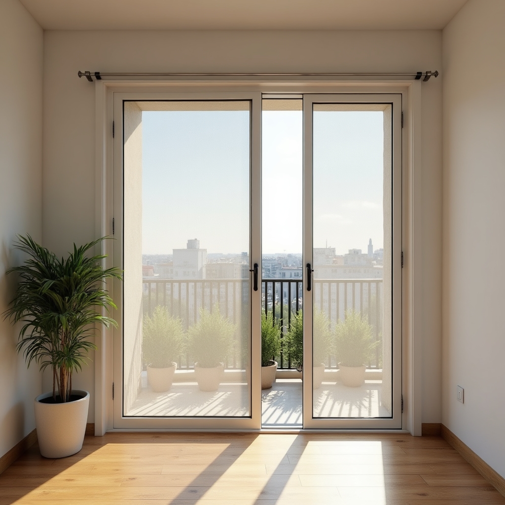 Раздвижная сетка на балконе